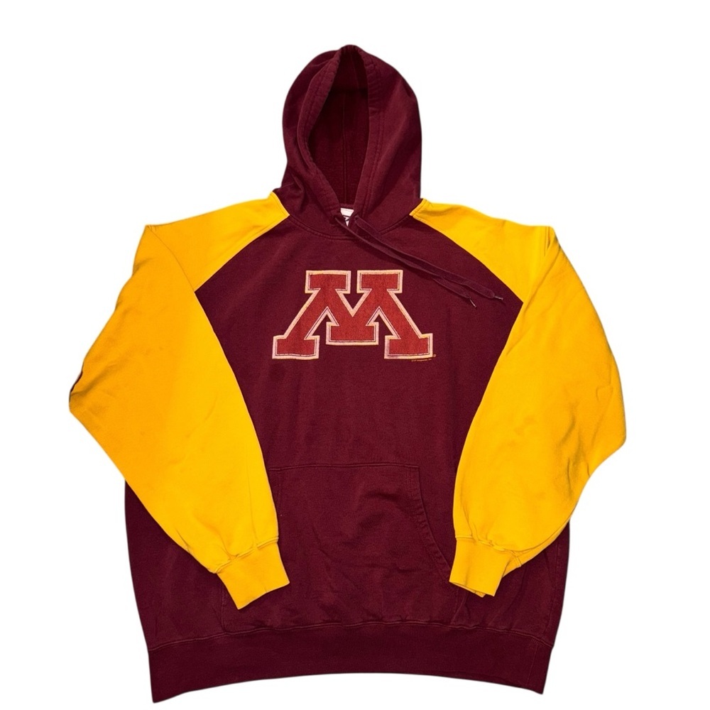 CSA Minnesota Gophers Maroon Gold Pullover Hoodie Sweatshirt Adult XL